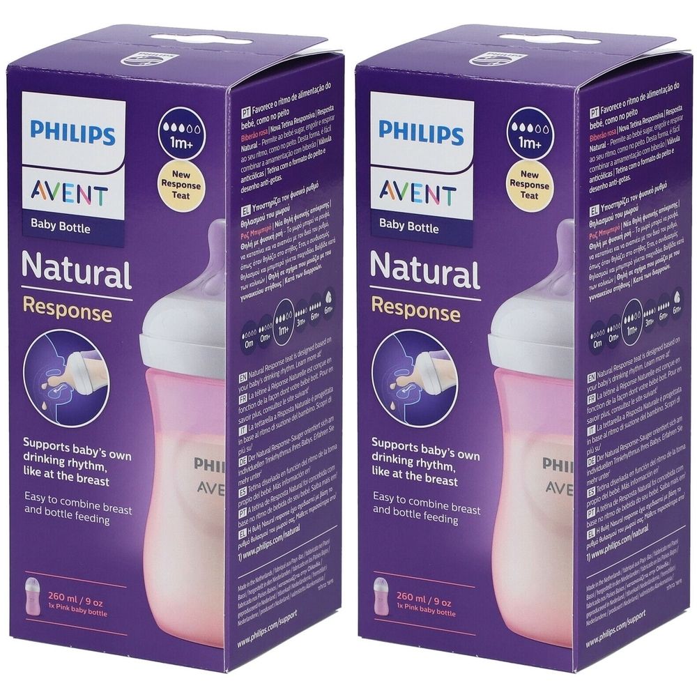 PHILIPS Avent Natural Response Biberon à réponse naturelle 260 ml SCY903/11