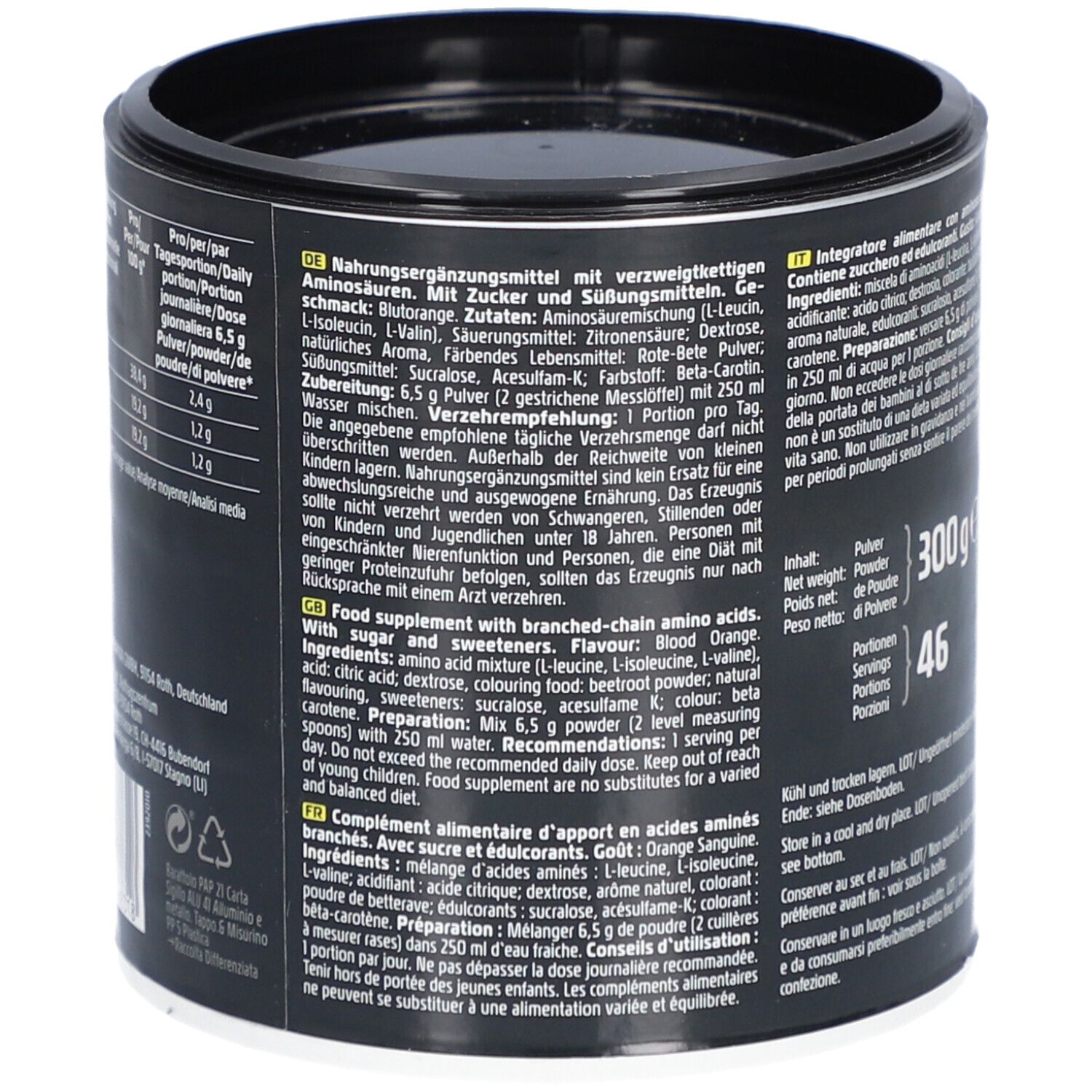 BCAA POWDER Blood Orange