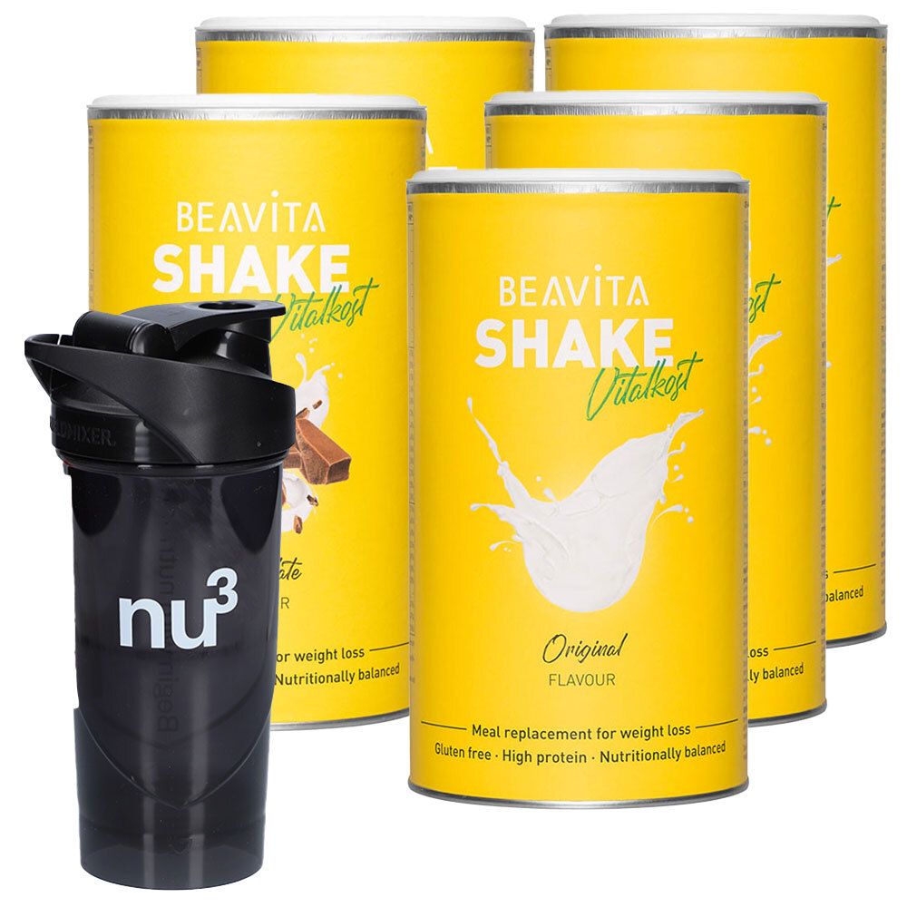 BEAVITA Pack minceur 4 semaines, Original & Chocolate Shakes