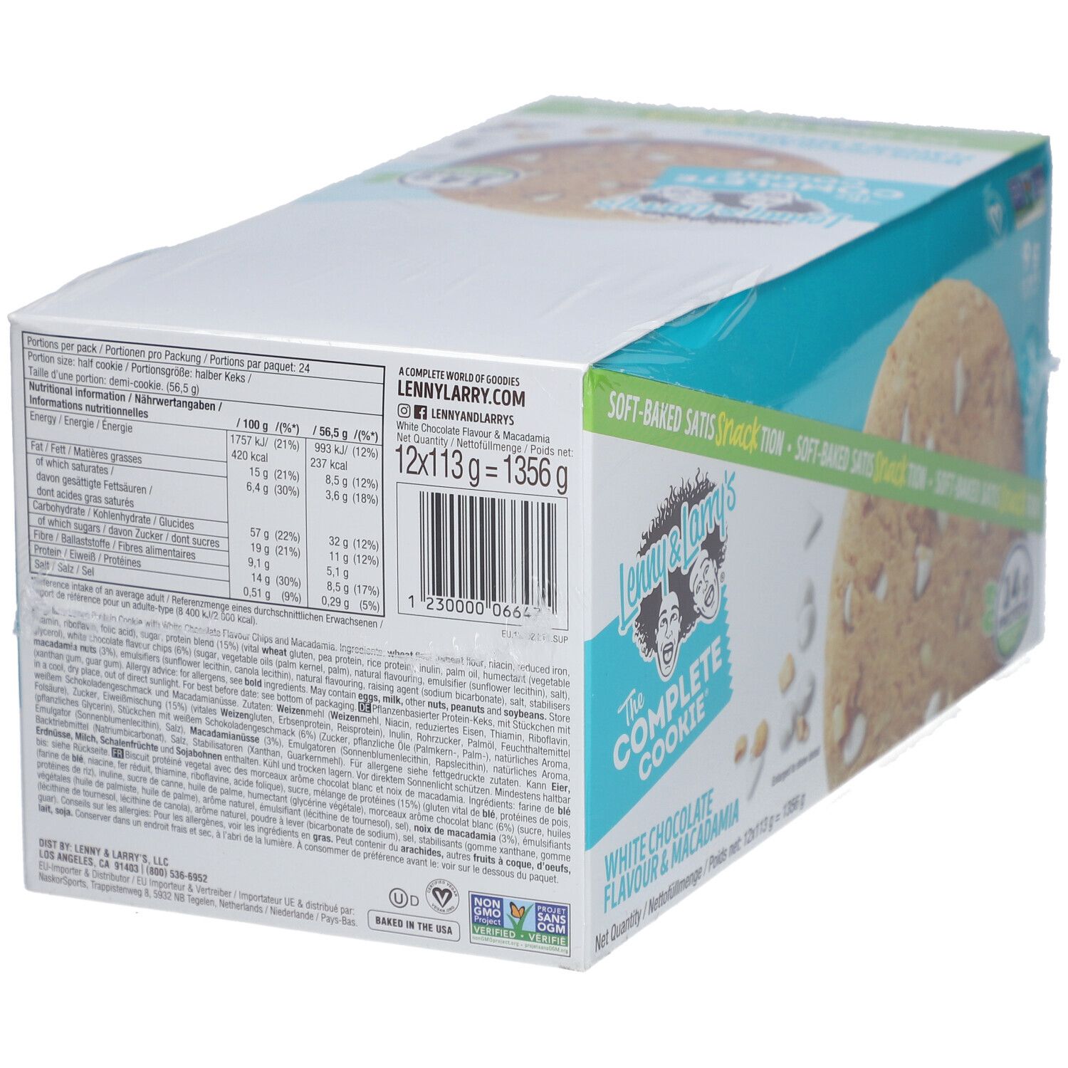 Lenny & Larry’s The Complete Cookie® White Chocolate Flavored Macadamia