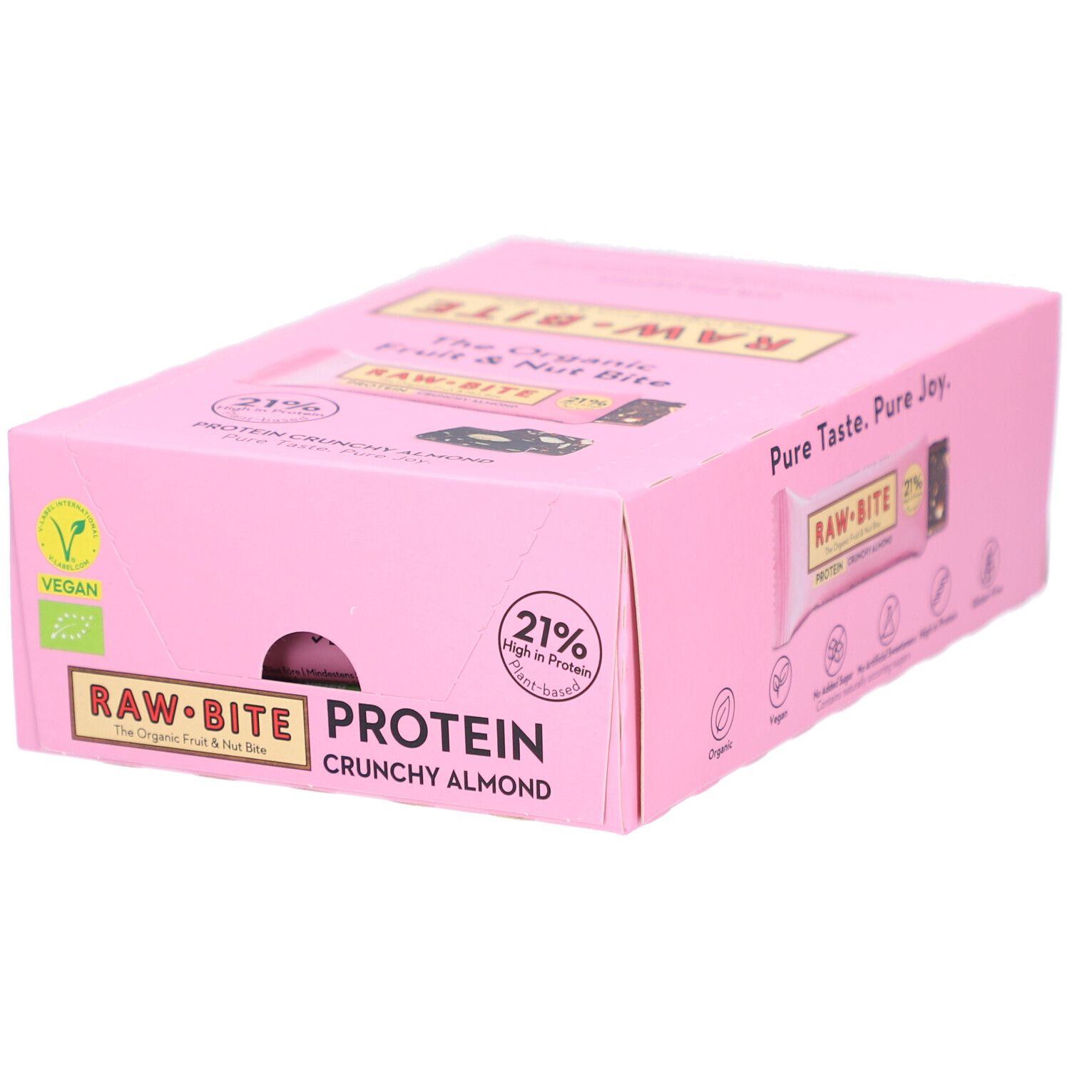 RAWBITE Barre protéinée croquante aux amandes