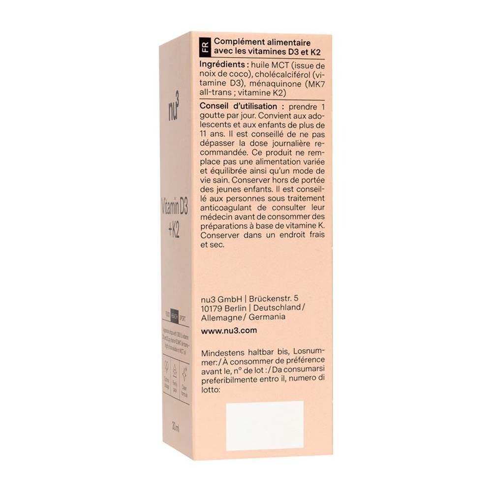 nu3 Vitamin D3 + K2