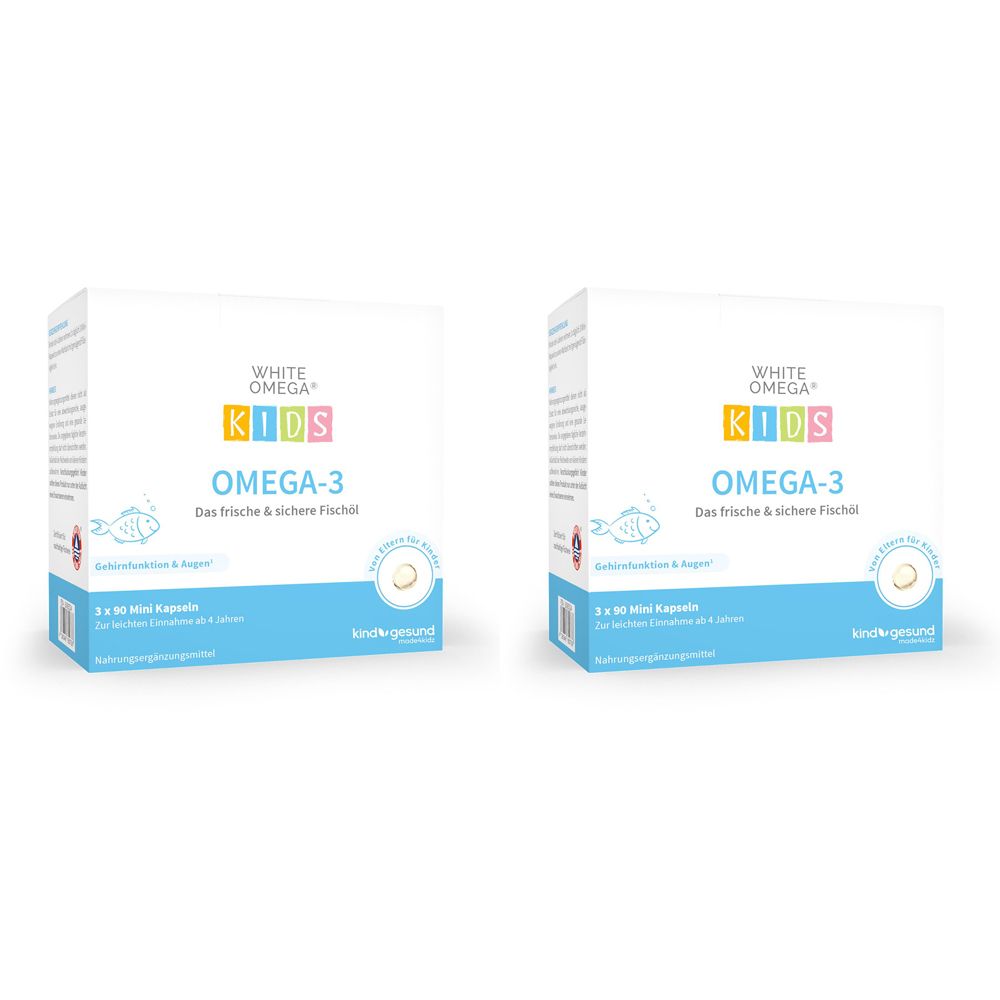White Omega® KIDS – Reine Omega-3-Fischöl-Kapseln