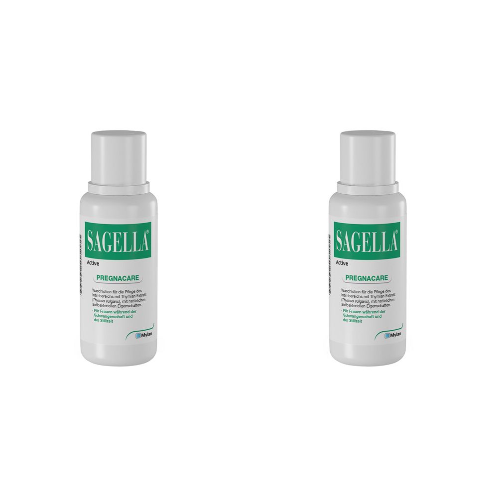 SAGELLA Active - PREGNACARE: Seifenfreie Intimwaschlotion für Frauen während und nach der Schwangerschaft
