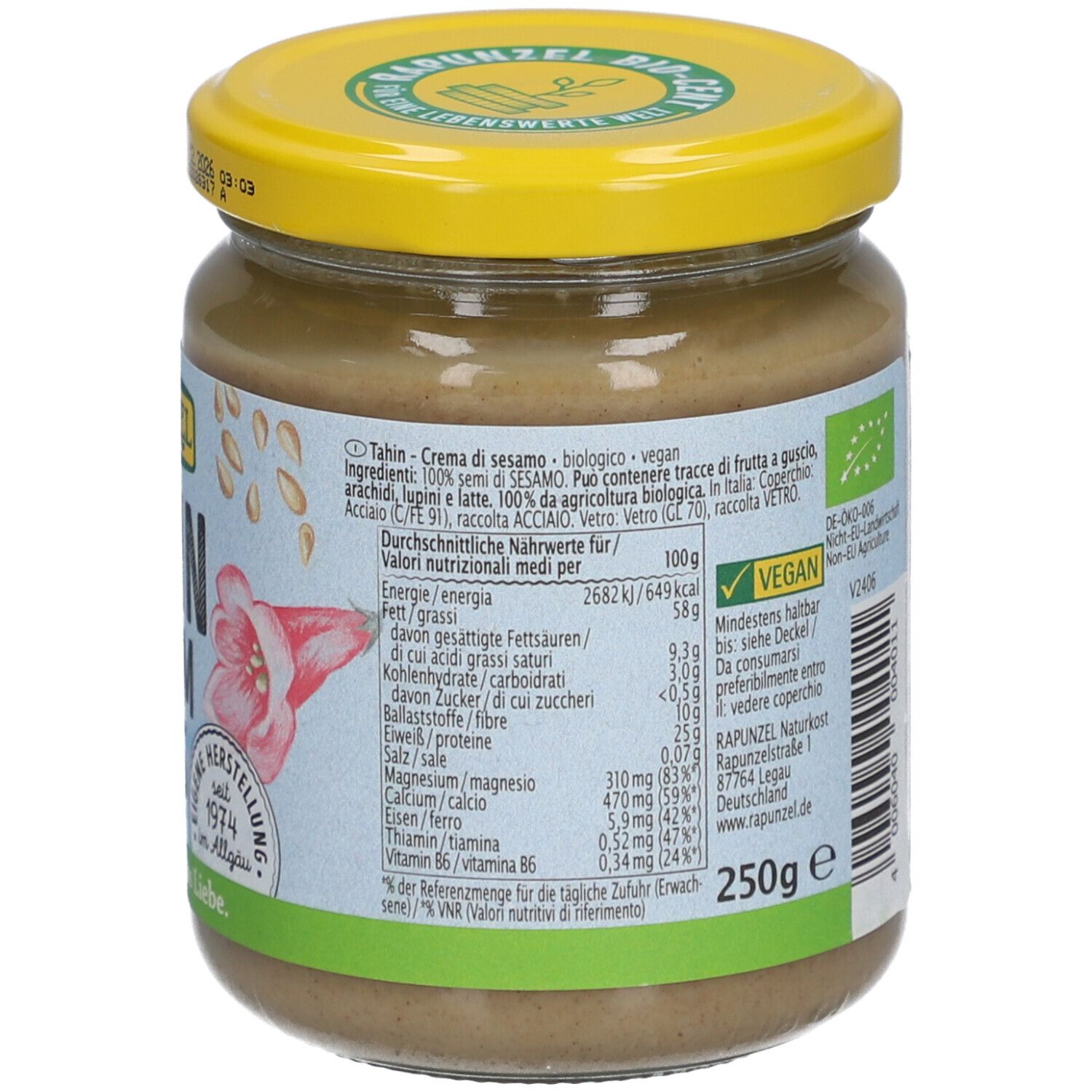 RAPUNZEL® Purée de sésame - tahin