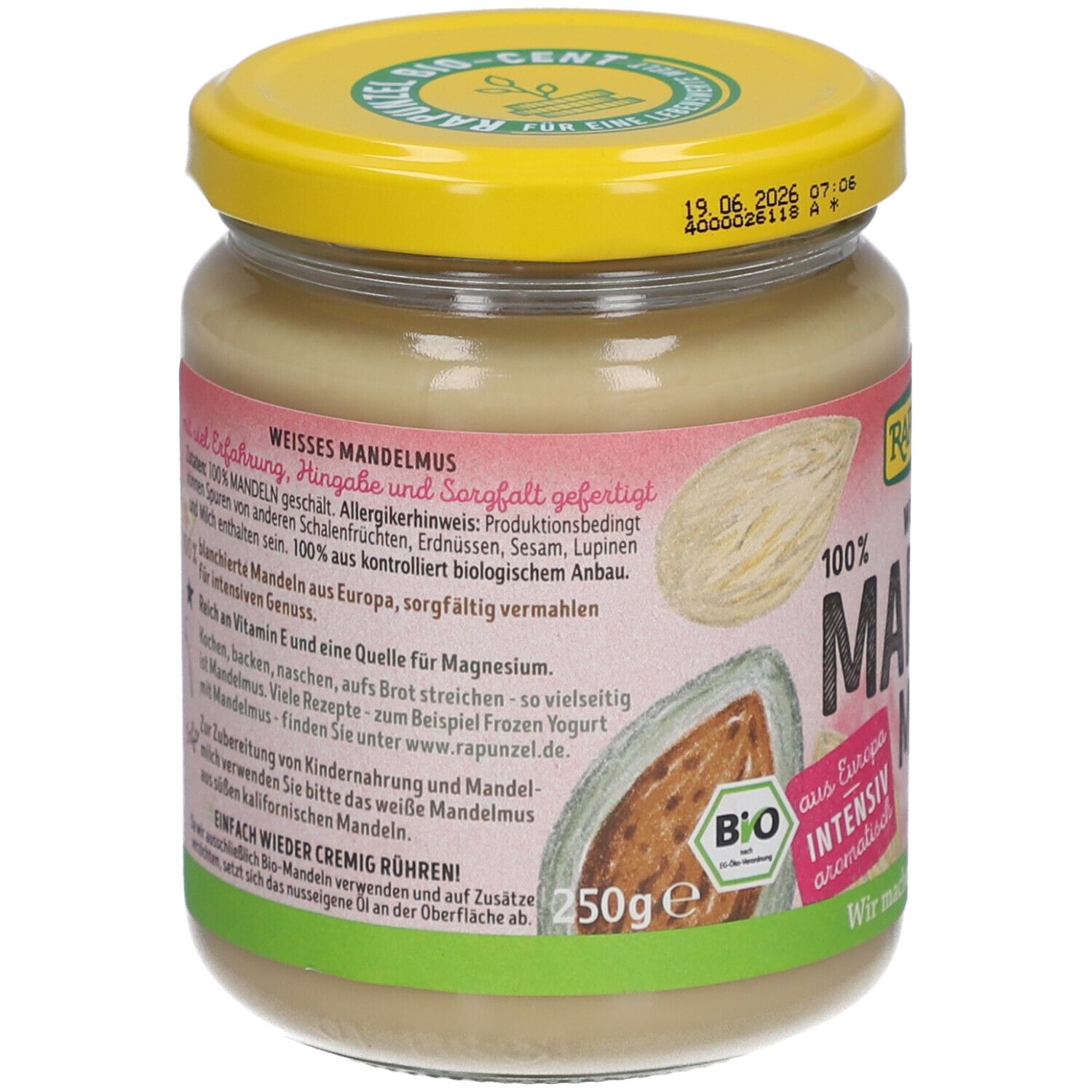 RAPUNZEL - Purée d'amandes blanche, d'Europe