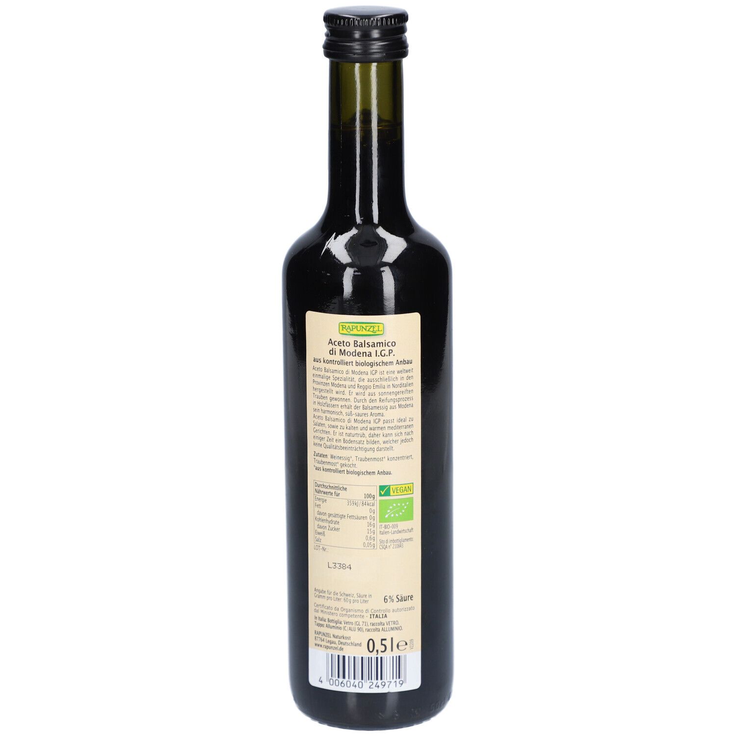 Rapunzel Vinaigre balsamique de Modène I.G.P.