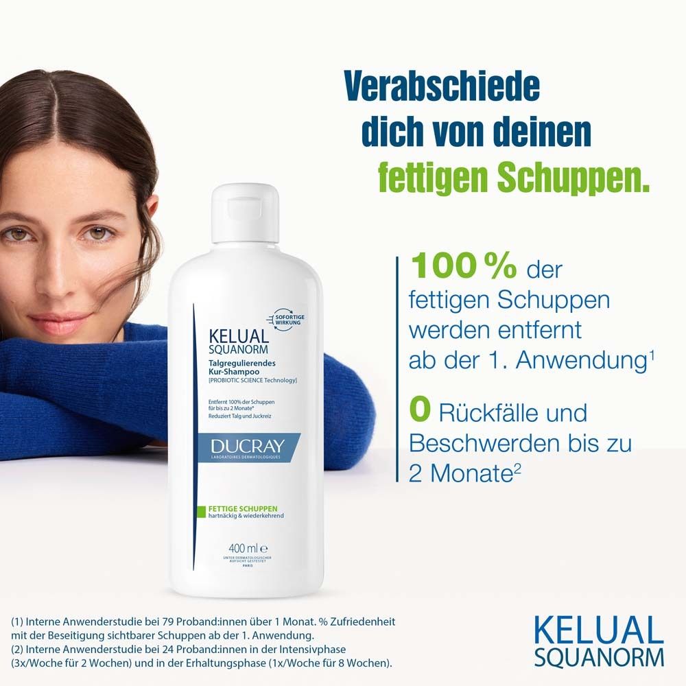 DUCRAY KELUAL SQUANORM Shampoo Fettige Schuppen