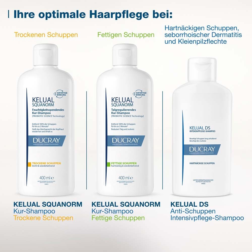 DUCRAY KELUAL SQUANORM Shampooing Pellicules sèches