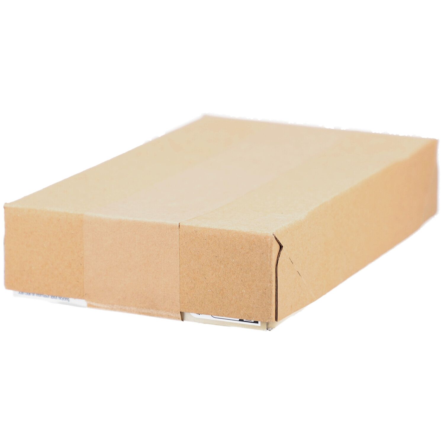 Emballage en carton. Étiquette avec informations produit. Inscription: 32% Prot. Bar 60g, Cookies & Cream. Code-barres.