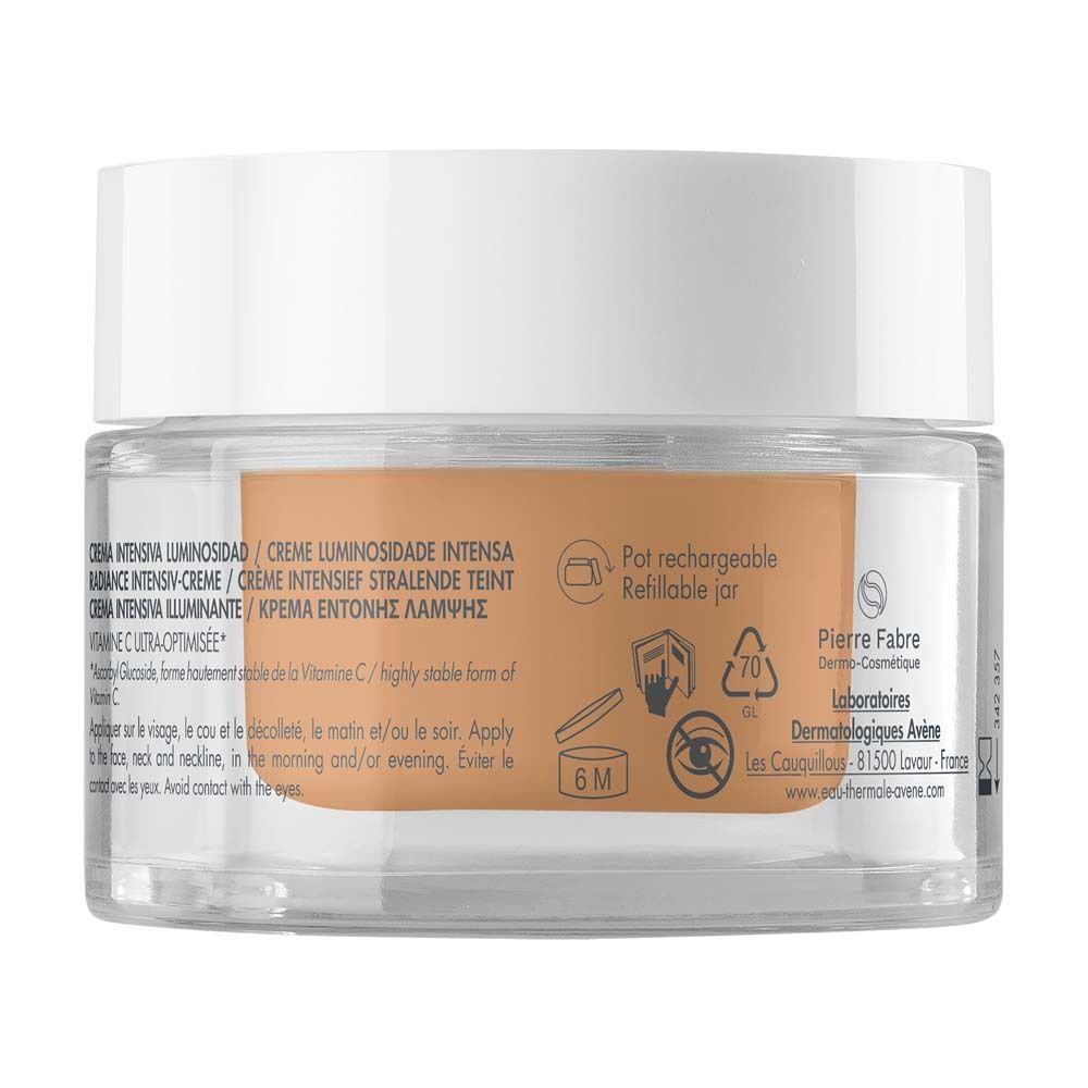 Avène Vitamin Activ Cg Crème Intensité Éclat. Pot. Texte: Crème Intensité Luminosité, Pot rechargeable, 6M.