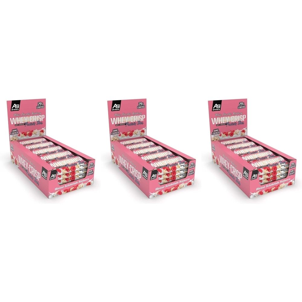 All Stars® WHEY-CRISP Barre Protéinée Chocolat Blanc Framboise