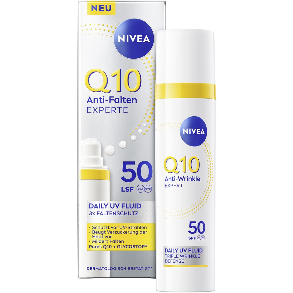 NIVEA Q10 Anti-Falten EXPERTE Daily UV-Fluid LSF 50: product photo