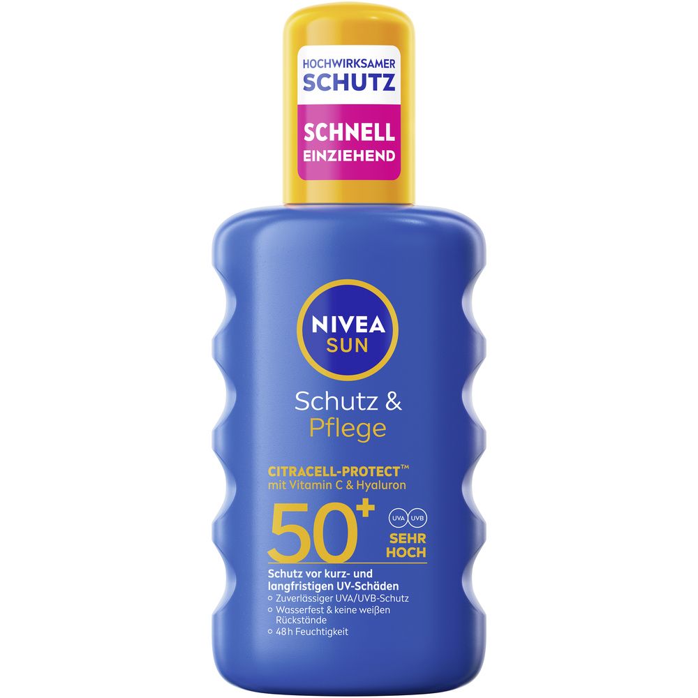 NIVEA SUN Schutz & Pflege Sonnenspray LSF 50: Produktbild