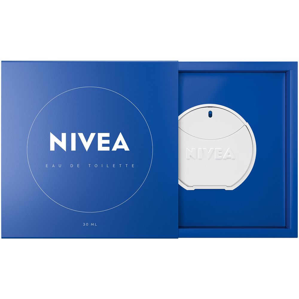 NIVEA Eau de Toilette 30 ml in blauer Geschenkbox, die sich öffnen lässt.