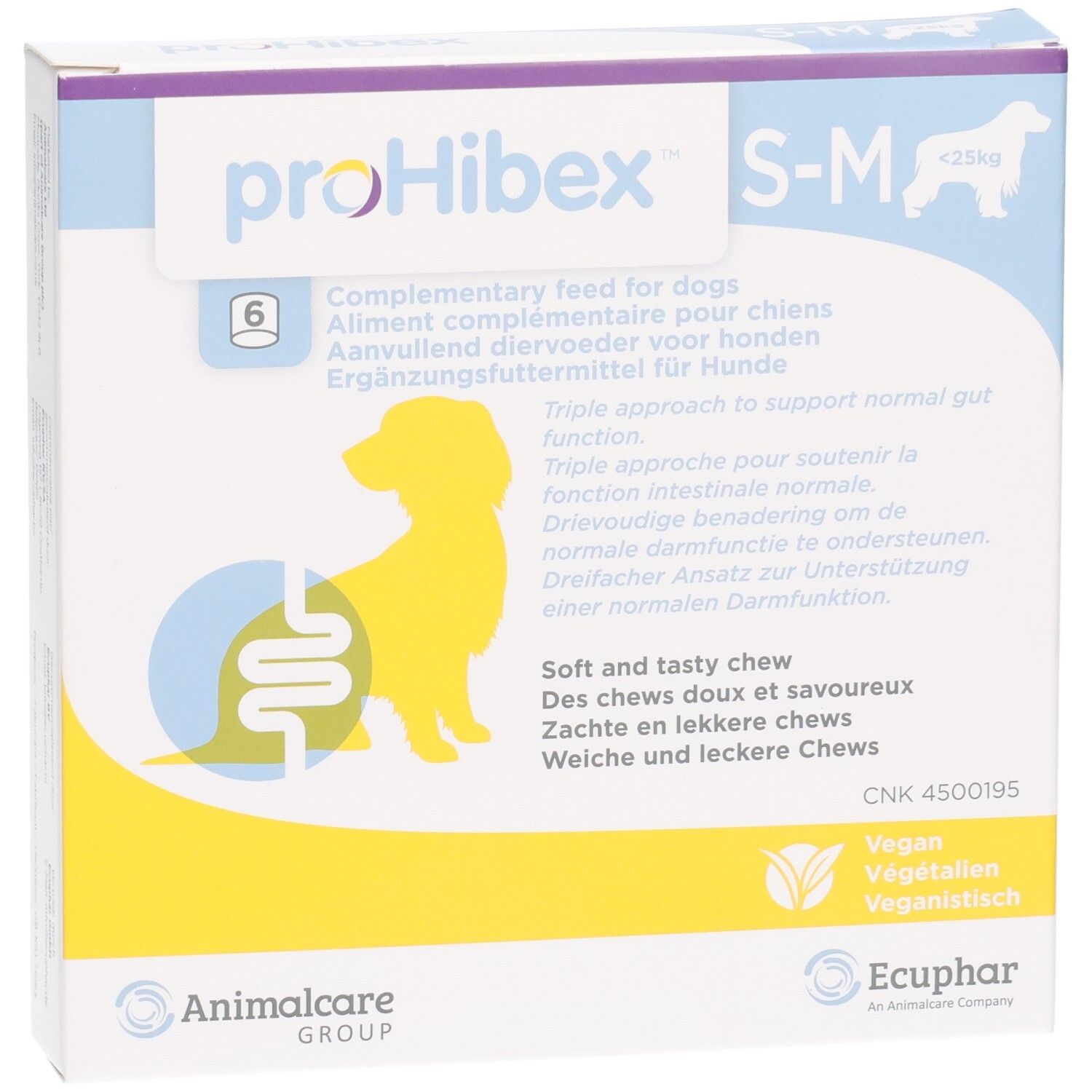 proHibex S-M Ergänzungsfuttermittel für Hunde, 15g, 6 Stück.