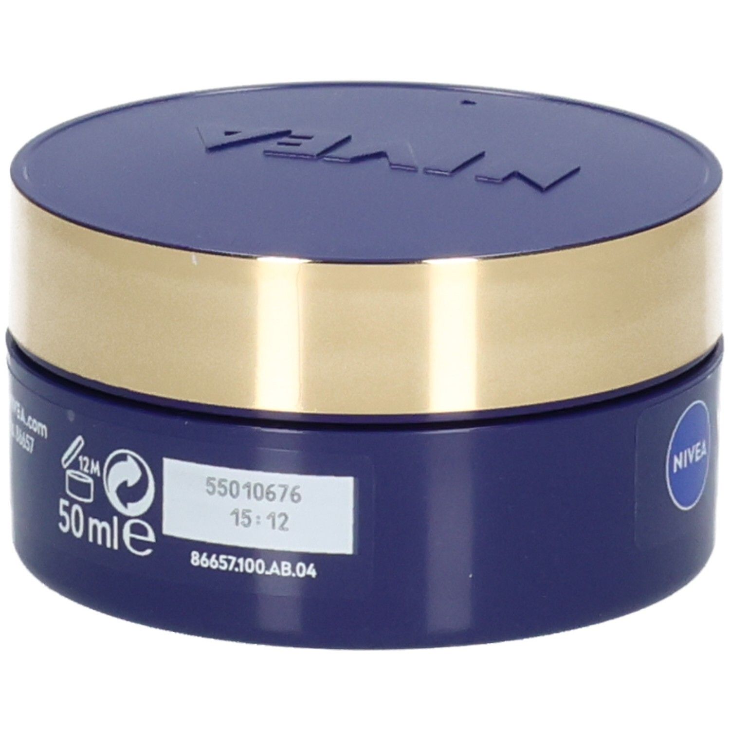 NIVEA VITAL SOJA Anti-Age Straffende Nachtpflege Tiegel und Verpackung.