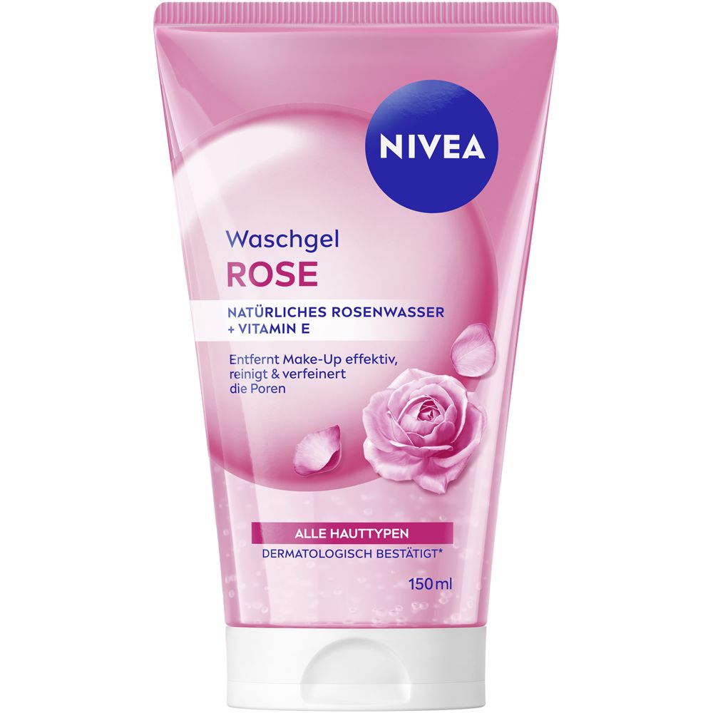 Nivea Waschgel Rose mit Rosenwasser und Vitamin E, 150ml.