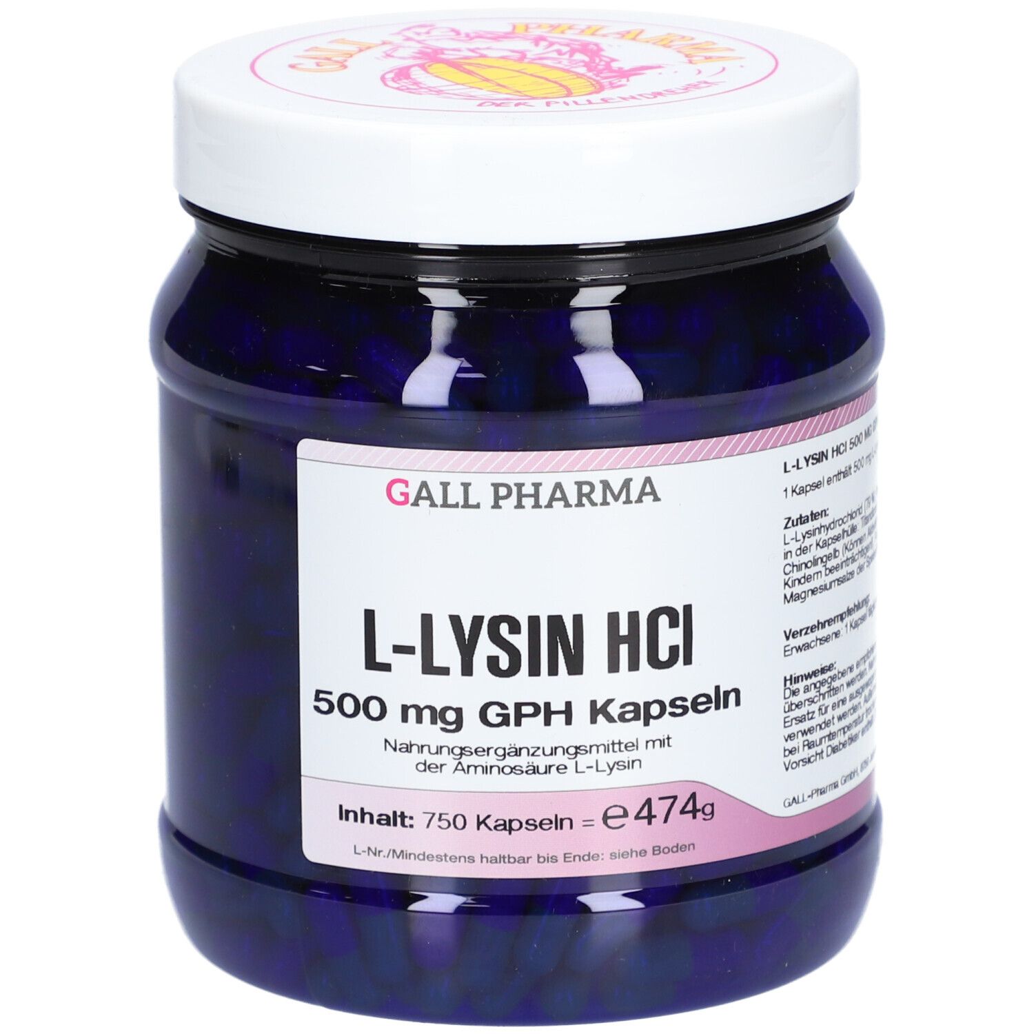 GALL PHARMA Lysin HCl 500 mg GPH Kapseln