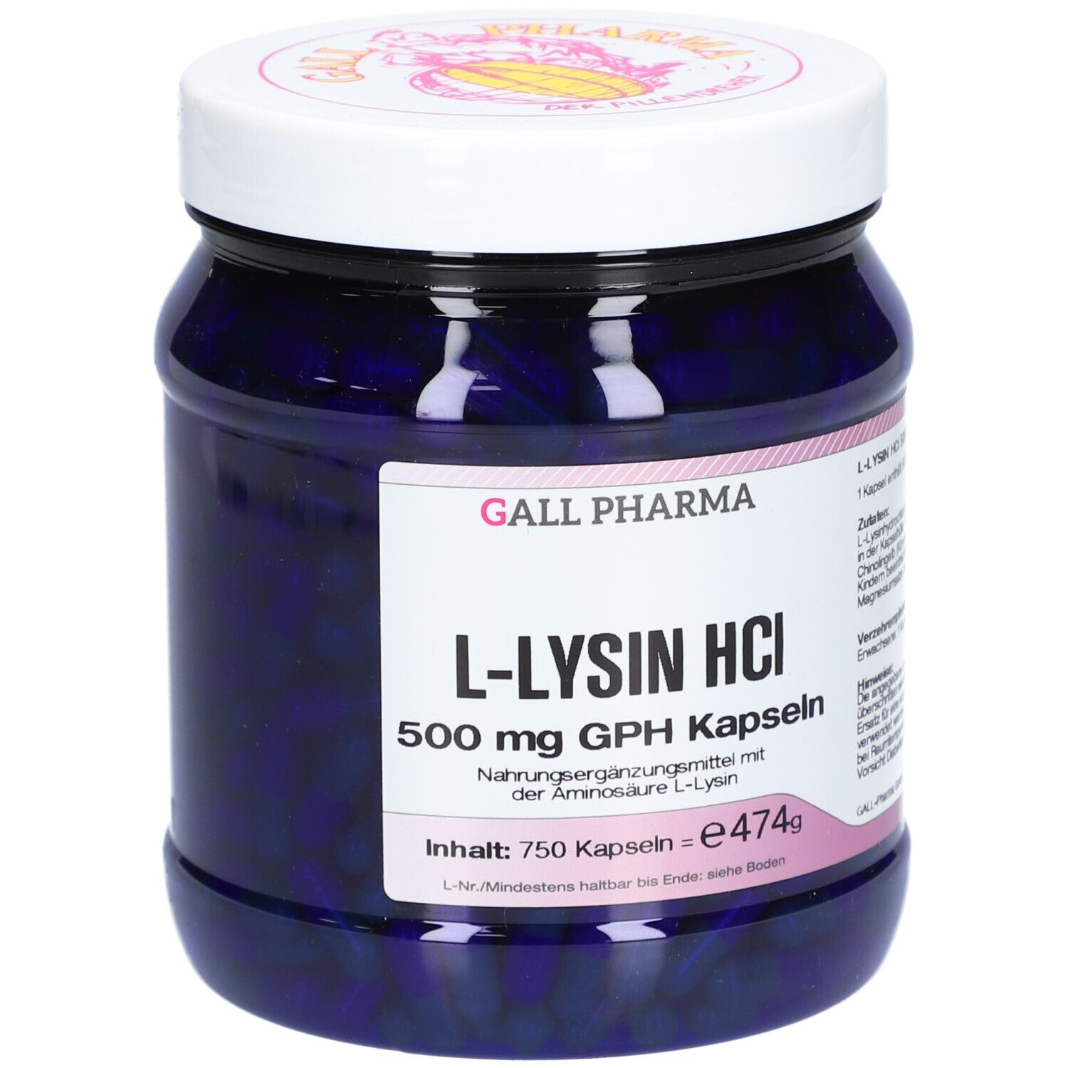 GALL PHARMA Lysin HCl 500 mg GPH Kapseln
