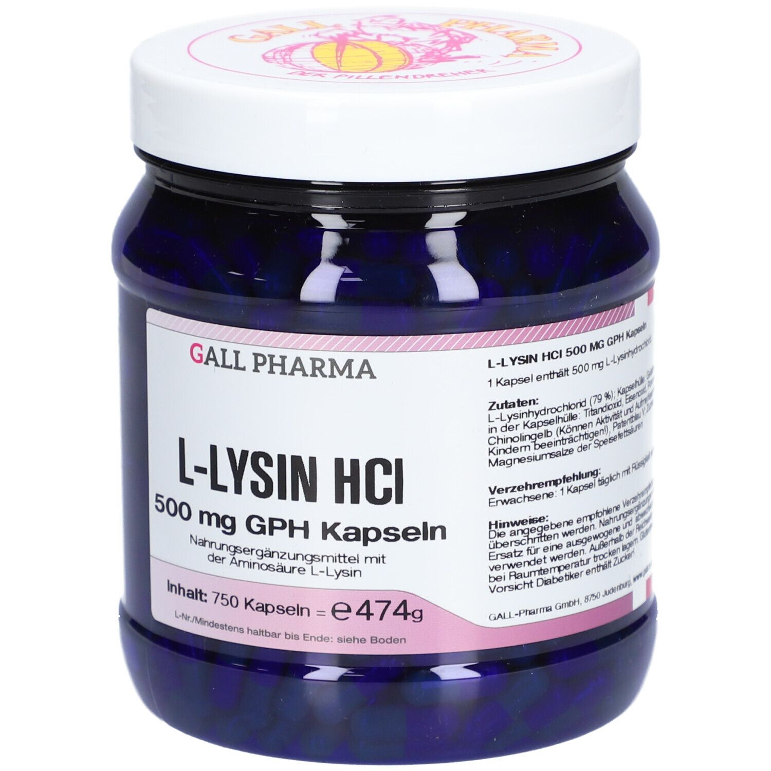 GALL PHARMA Lysin HCl 500 mg GPH Kapseln
