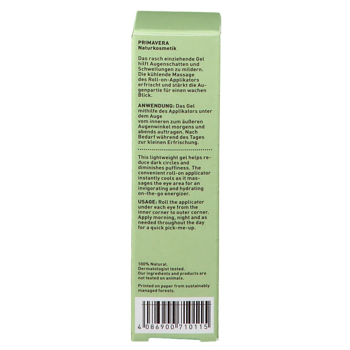 PRIMAVERA® Kühlender Augen Roll-On Neroli Cassis