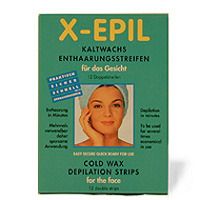 X Epilier-Kaltwachsstreifen für das Gesicht