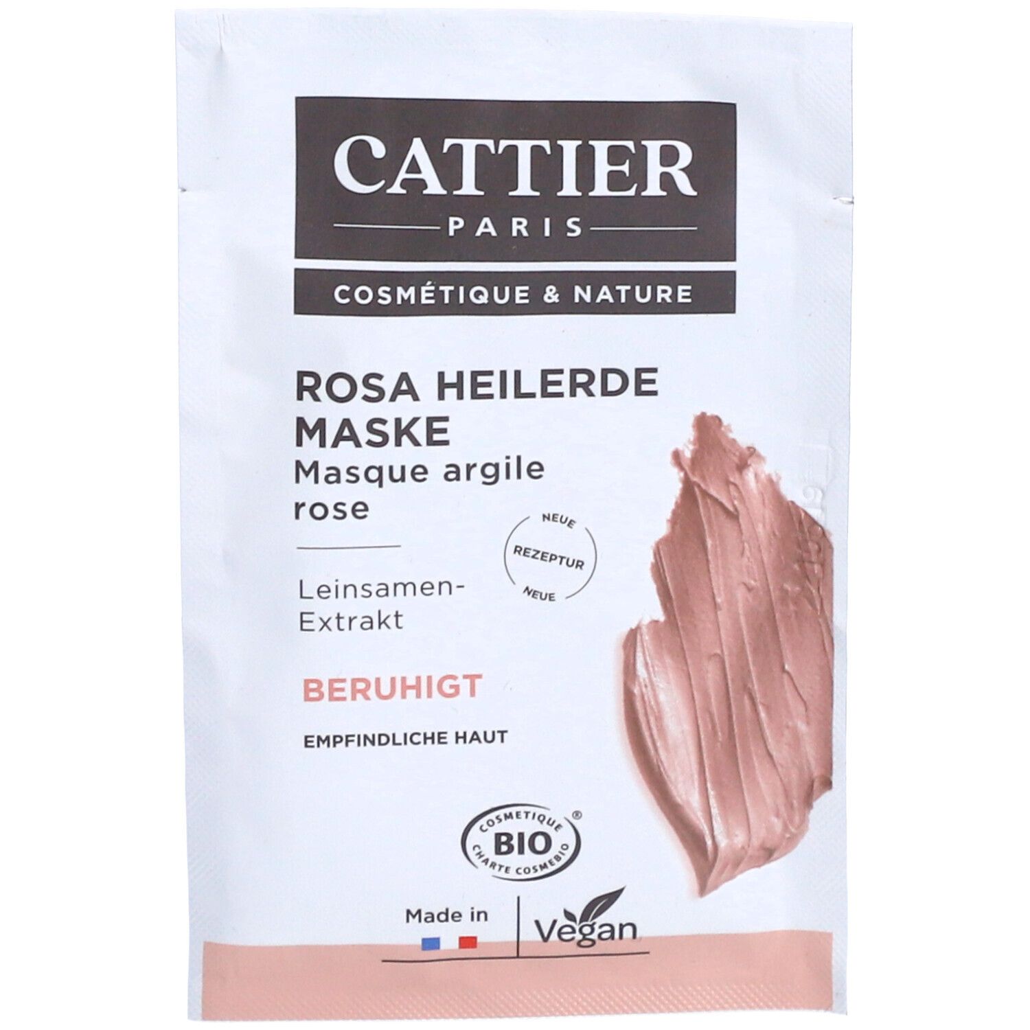 CATTIER Rosa Heilerde Maske Einmalanwendung