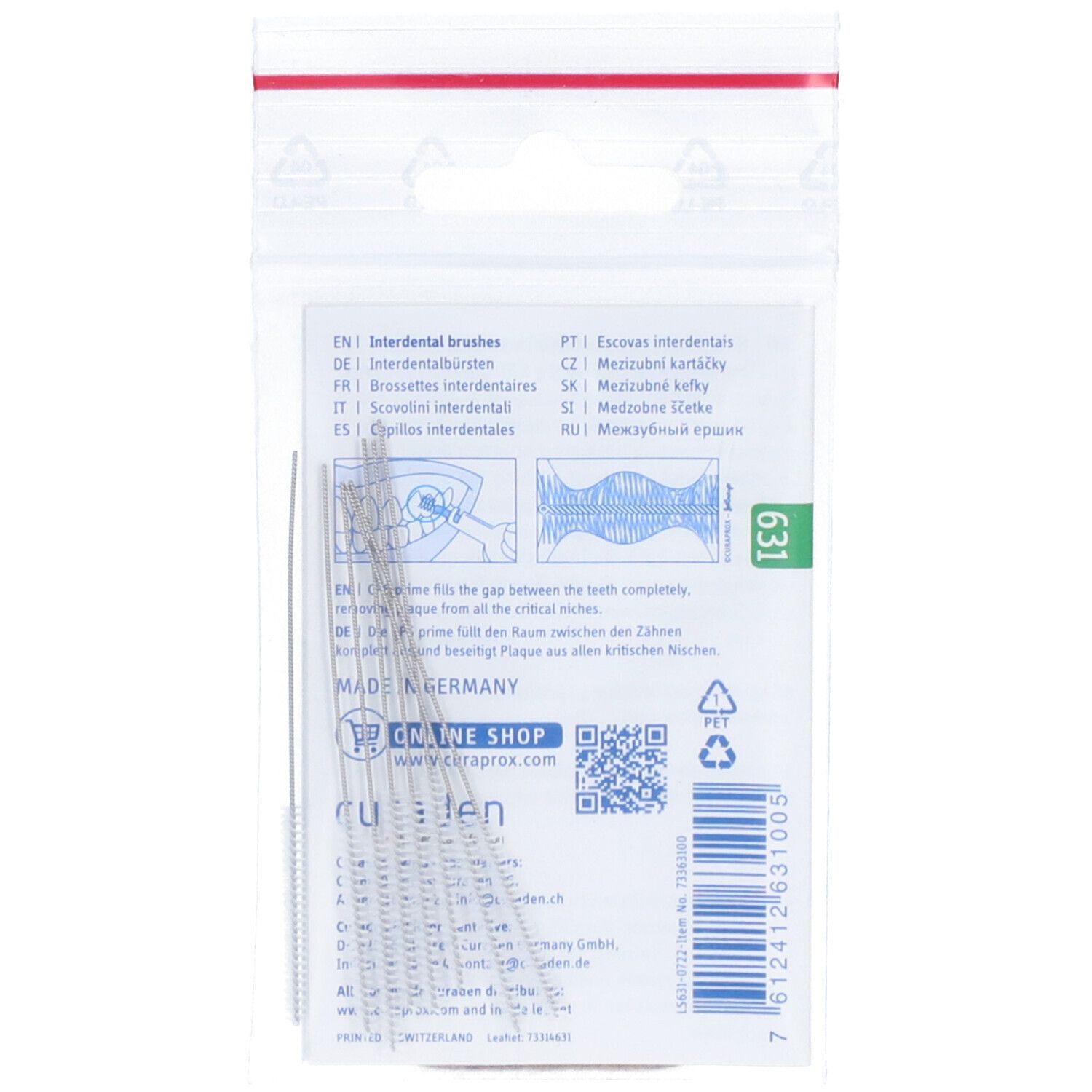 Curaprox® Interdentalbürsten LS 631 1,1 - 2,9 mm