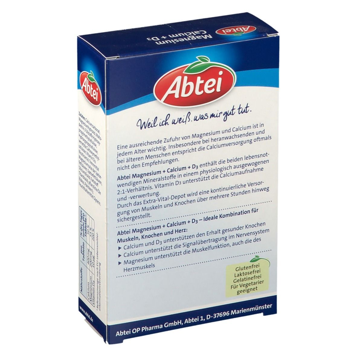 Abtei Magnésium Calcium + D3