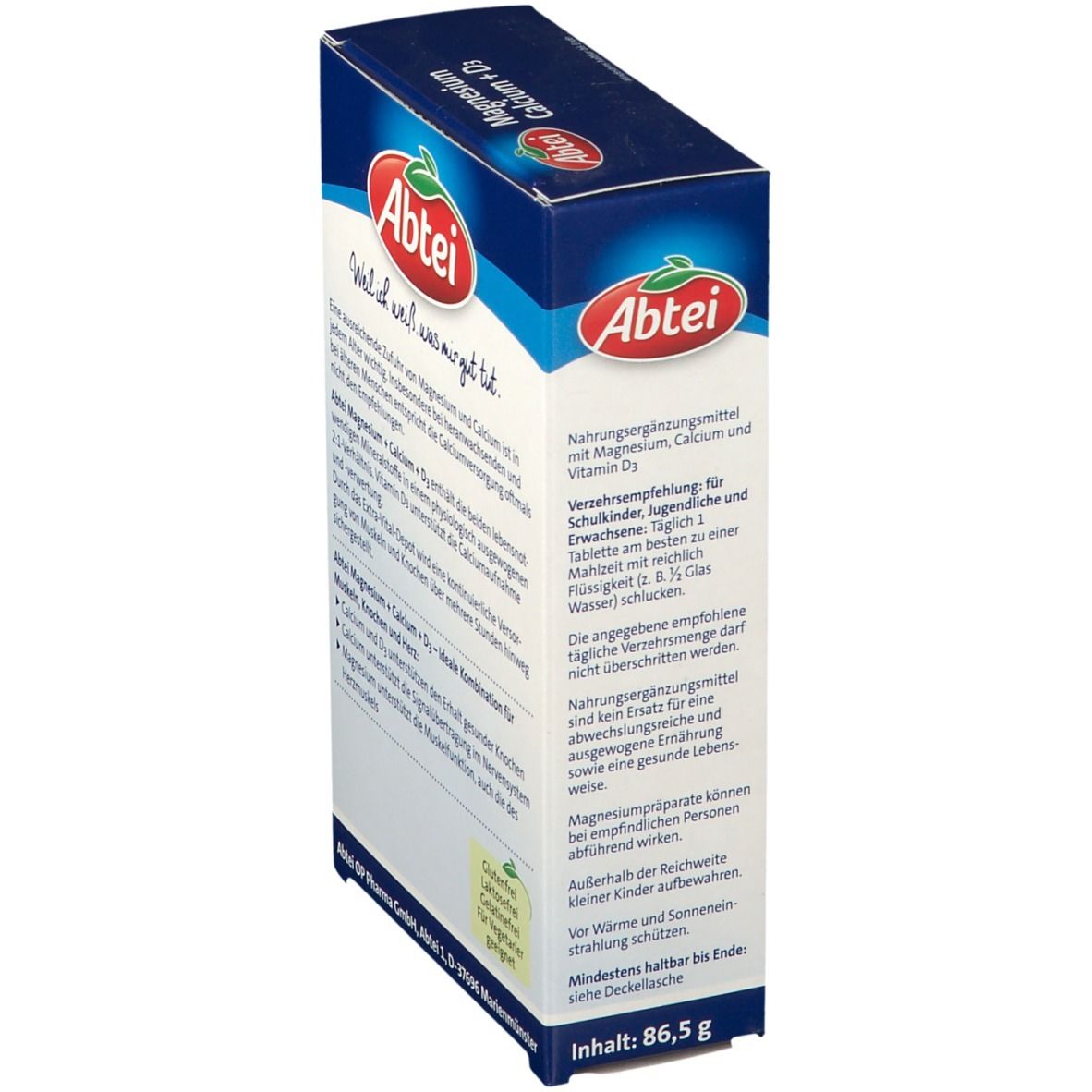 Abtei Magnésium Calcium + D3