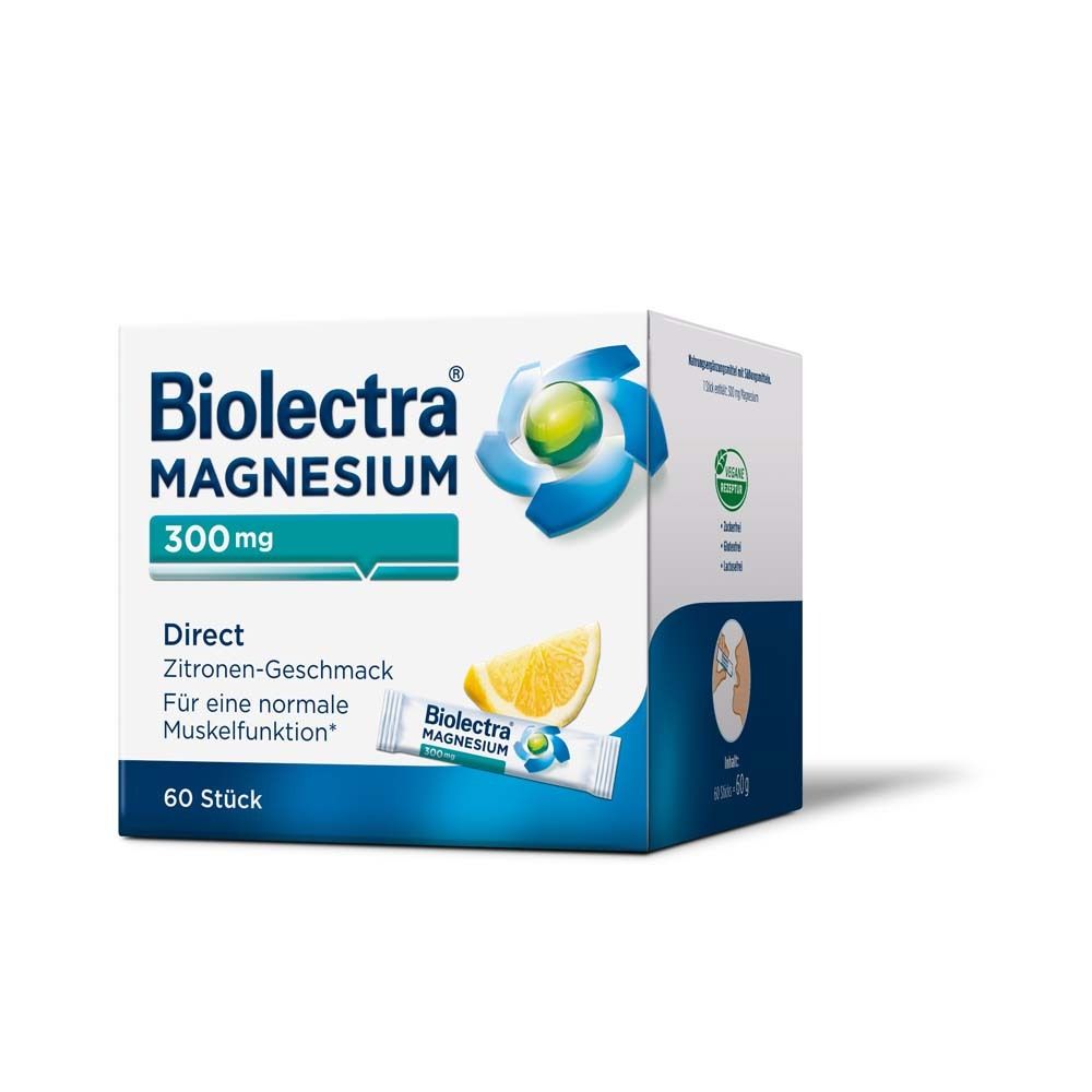 Biolectra® Magnesium 300 mg Direct Zitrone