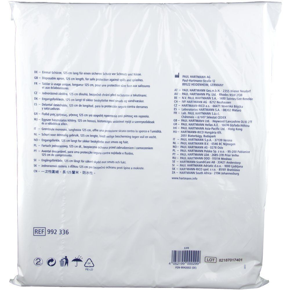 Vala®Comfort apron Tabliers à usage unique 75 x 125 cm
