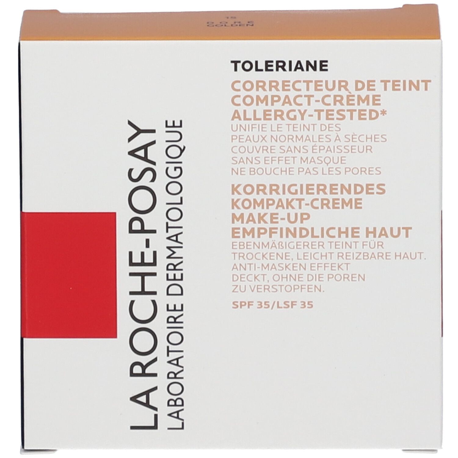 La Roche Posay Toleriane Compact Cream Make-Up 15 R Doré SPF 35
