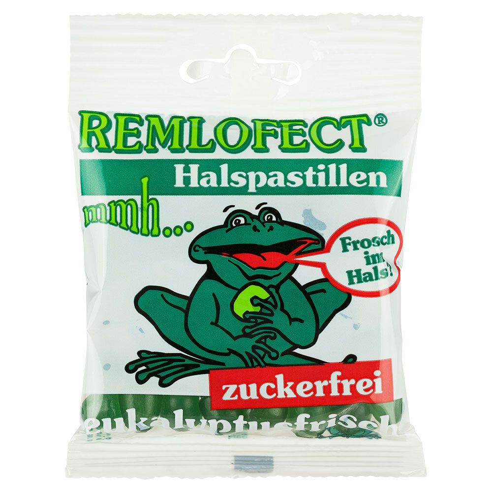 REMLOFECT® Eukalyptus Halspastillen zuckerfrei