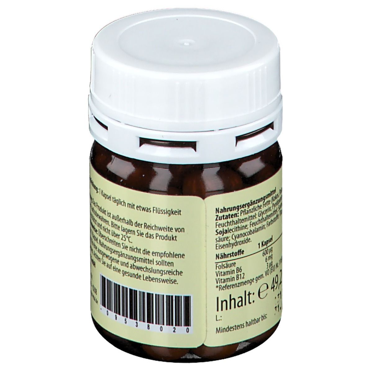 Acide folique plus vitamine B6 et vitamine B12