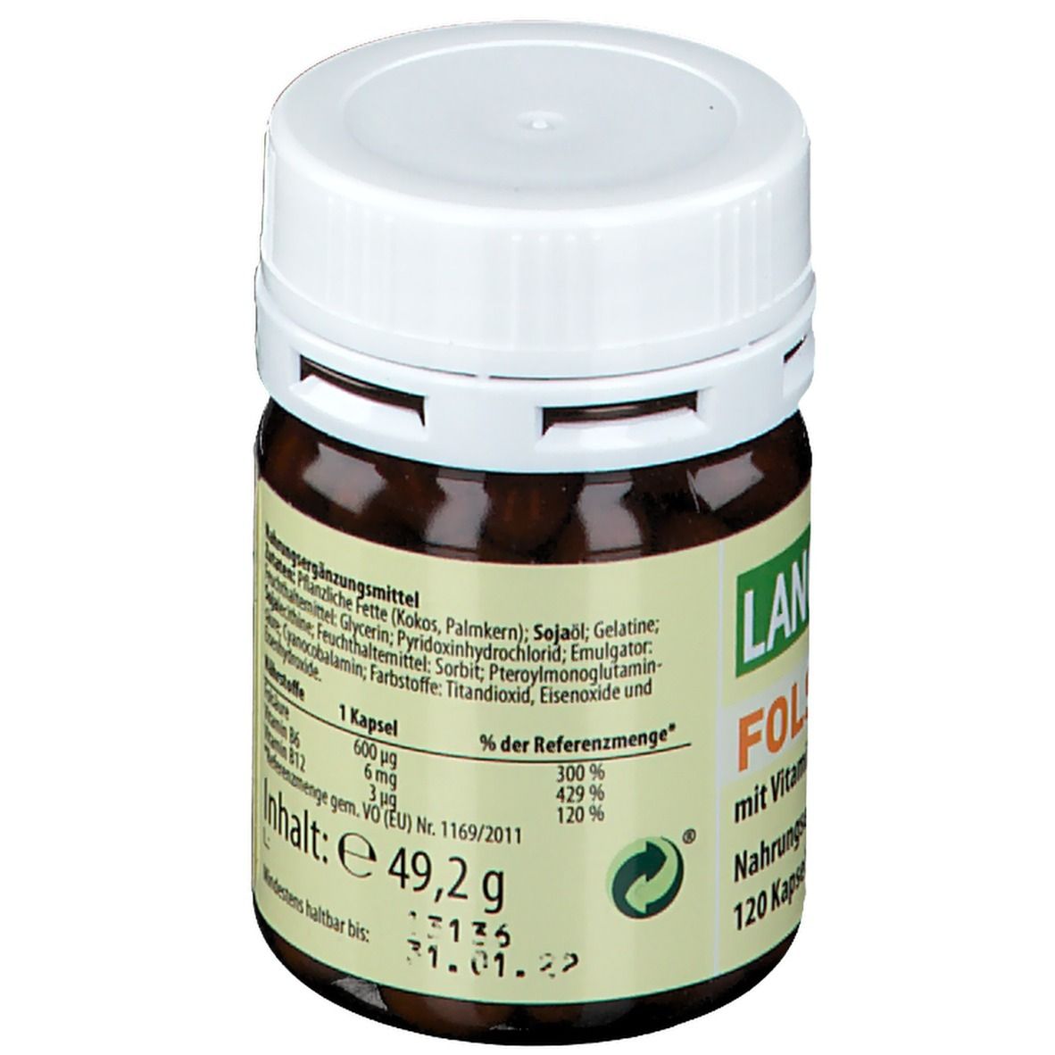 Acide folique plus vitamine B6 et vitamine B12