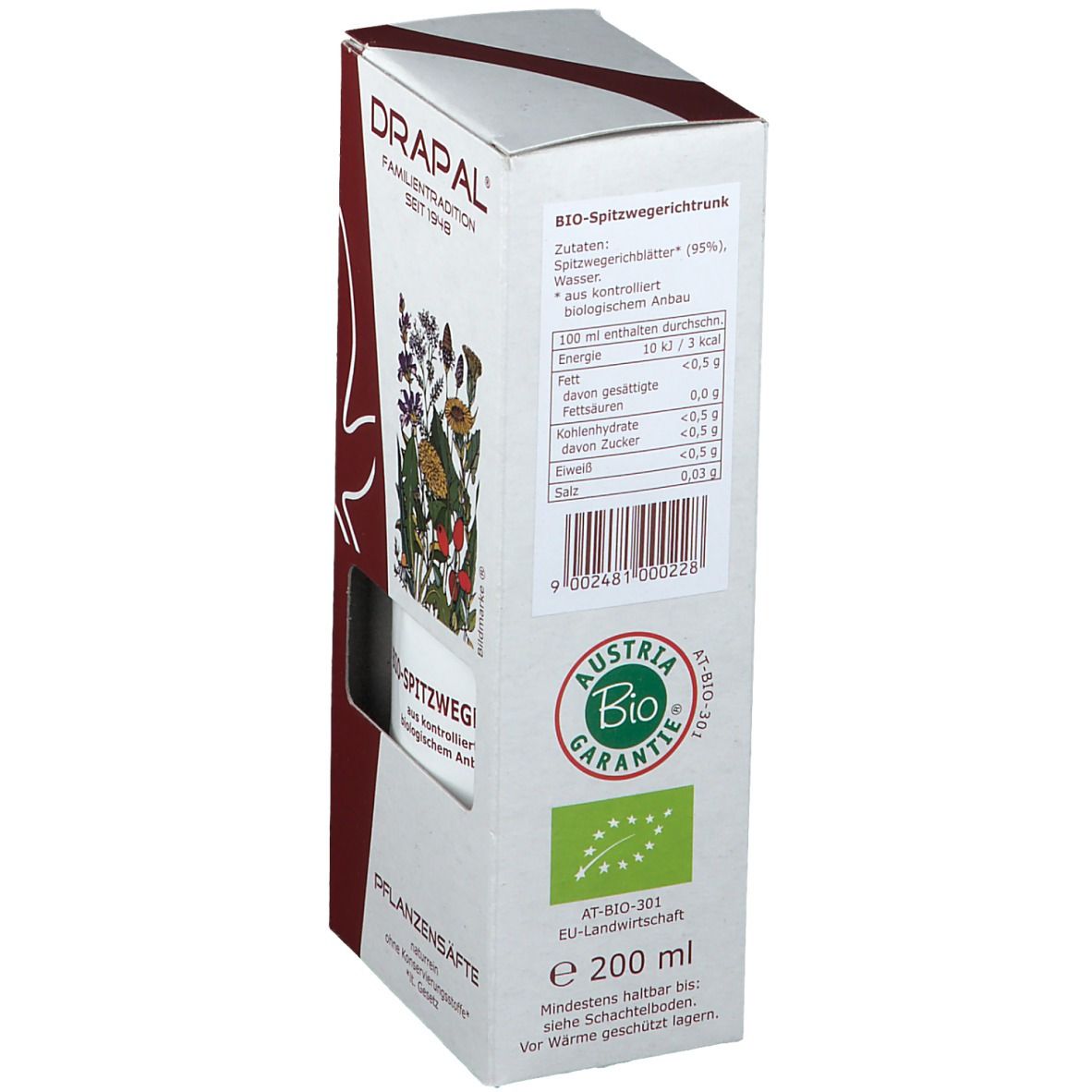 DRAPAL® BIO-SPITZWEGERICH Jus de plantes