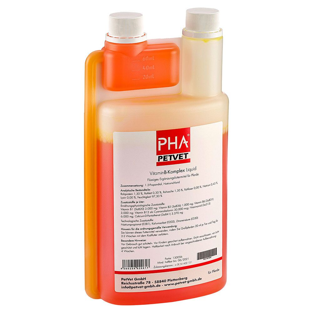 PHA Complexe de vitamines B liquide pour chevaux