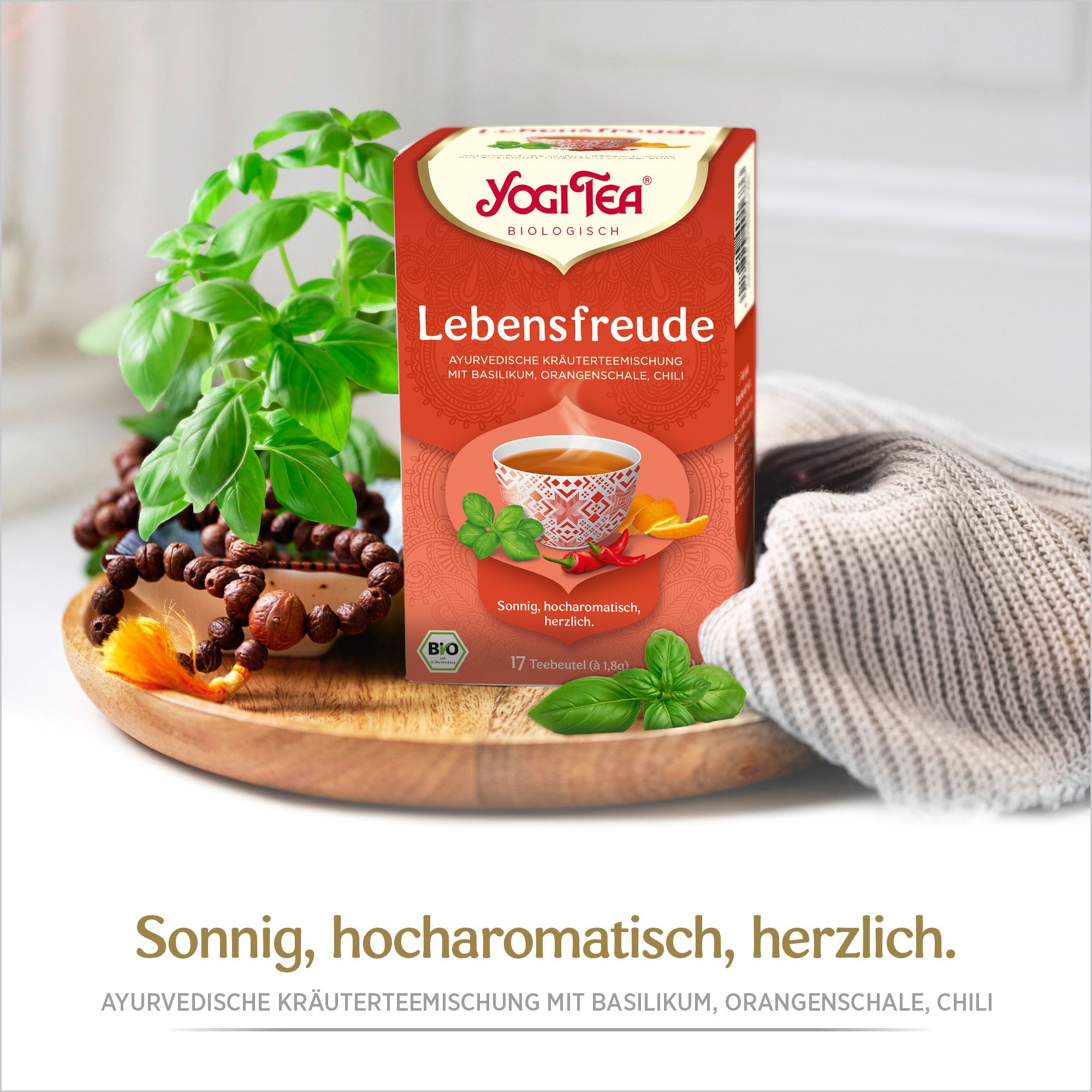 YOGI TEA® Lebensfreude, Bio Kräutertee