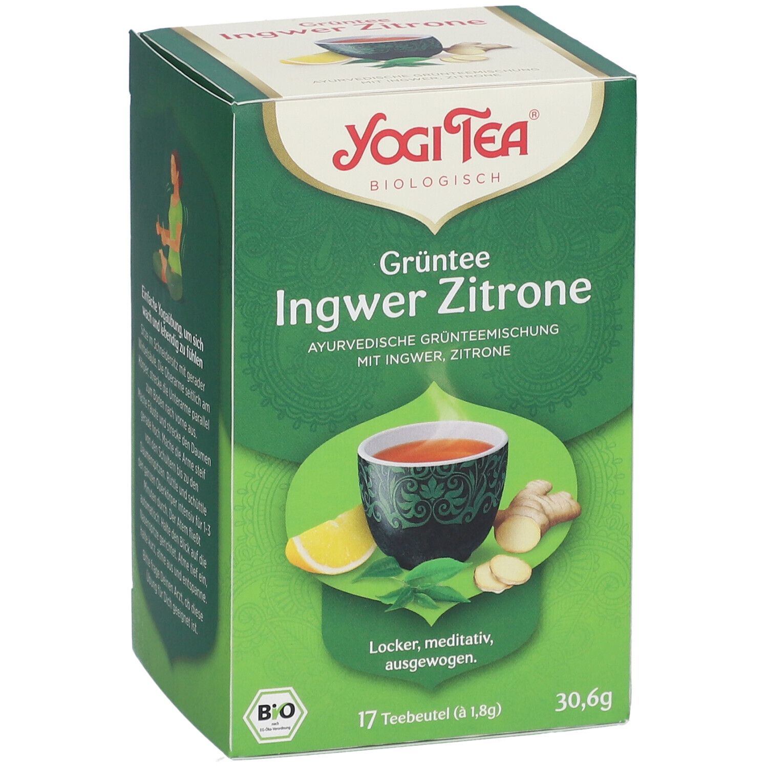 YOGI TEA® Grüntee Ingwer Zitrone, Grüner Bio-Tee