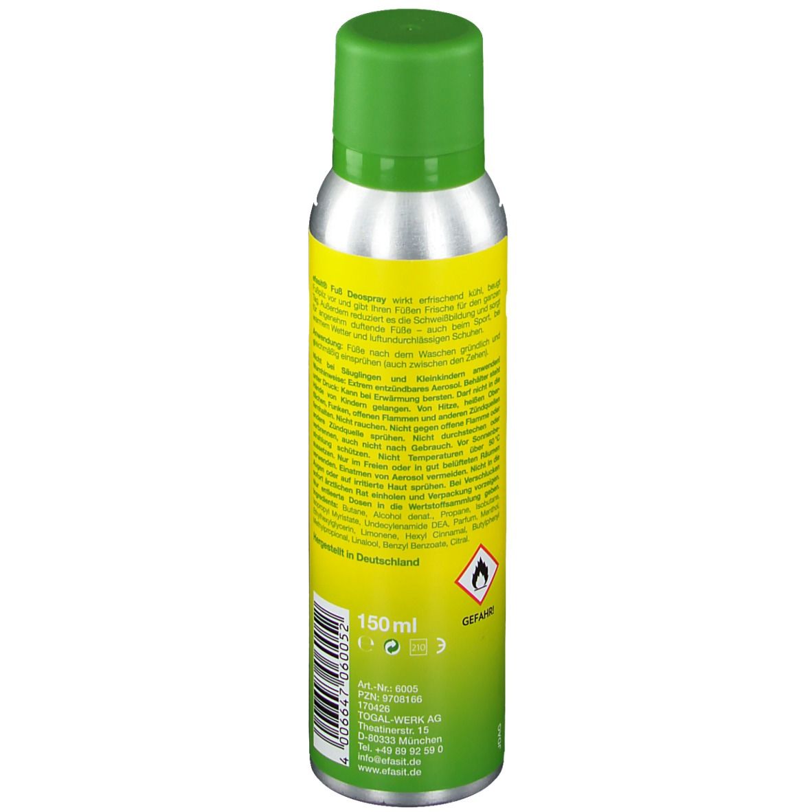 efasit Classic Déodorant pieds