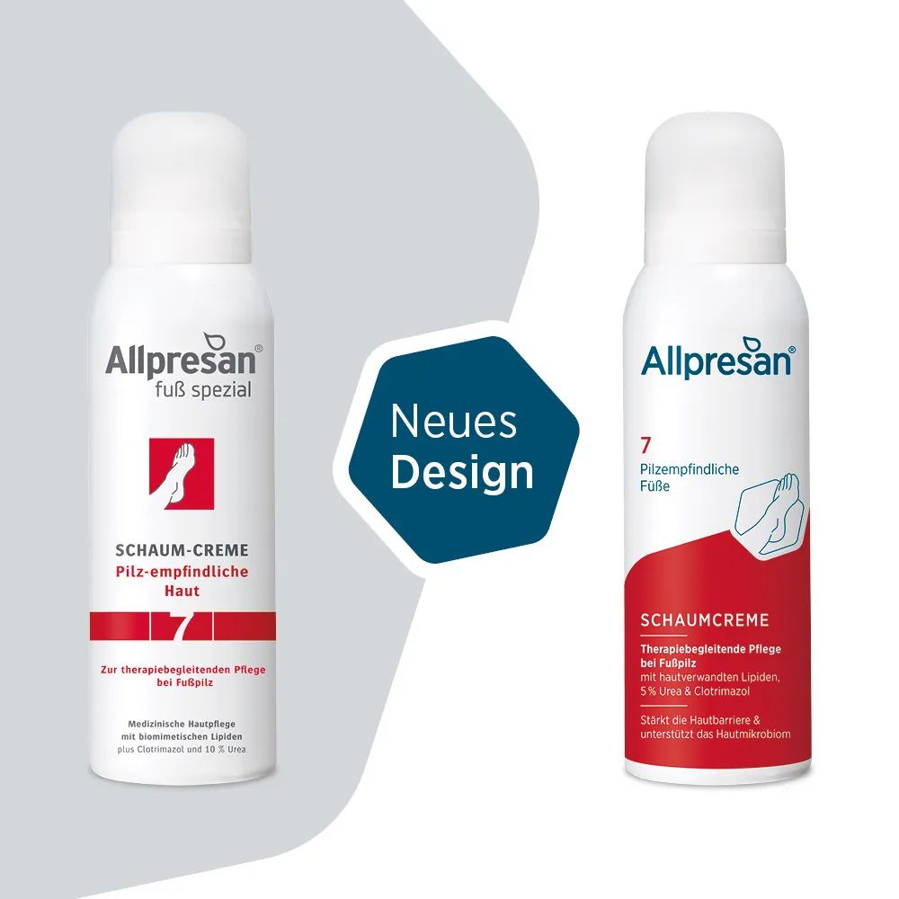 Allpresan derma med Repair Schaum-Creme für atopische, juckende Haut, 50 ml.