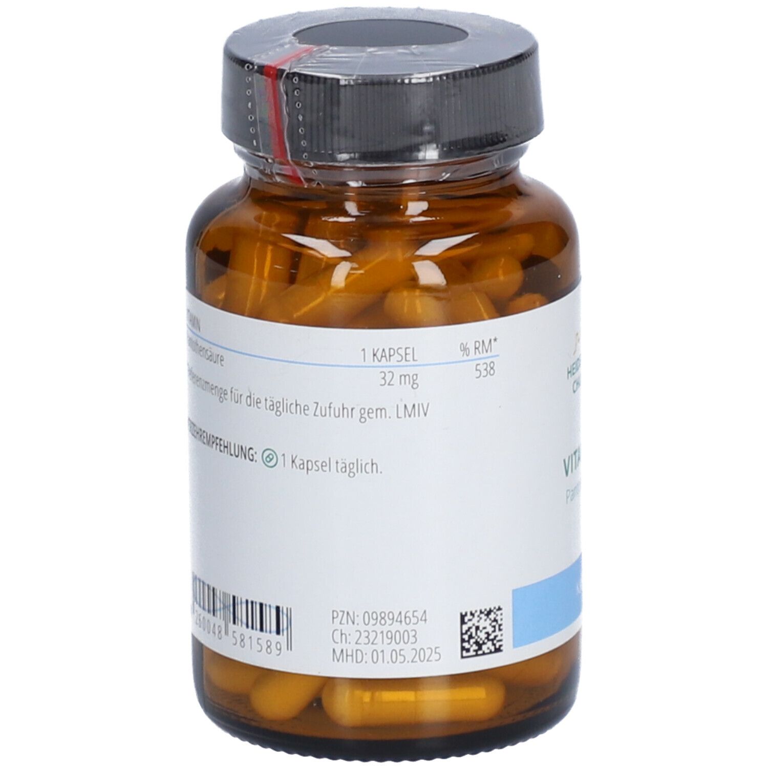 VITAMIN B5 PANTOTHENSÄURE KAPSELN