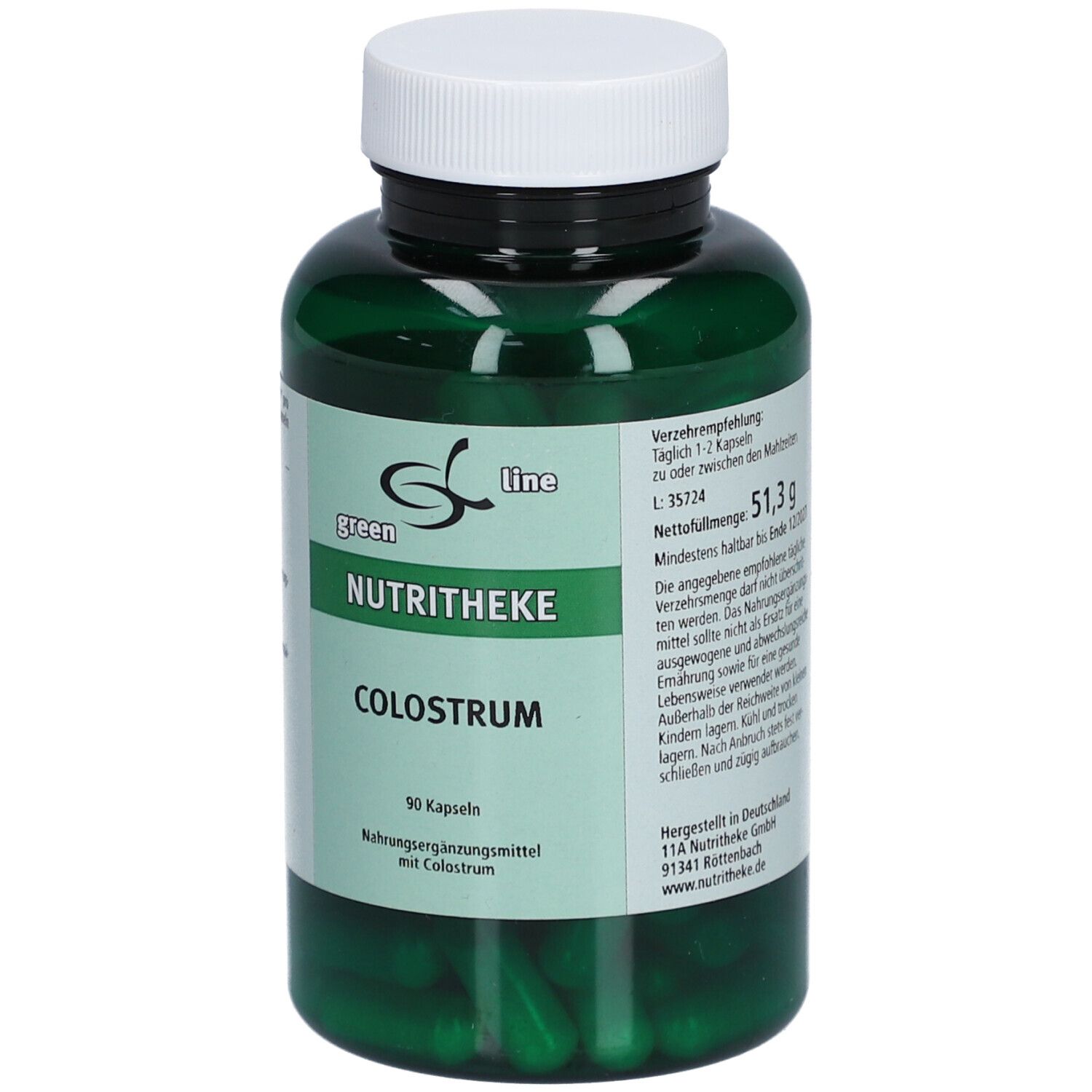 green line NUTRITHEKE Colostrum