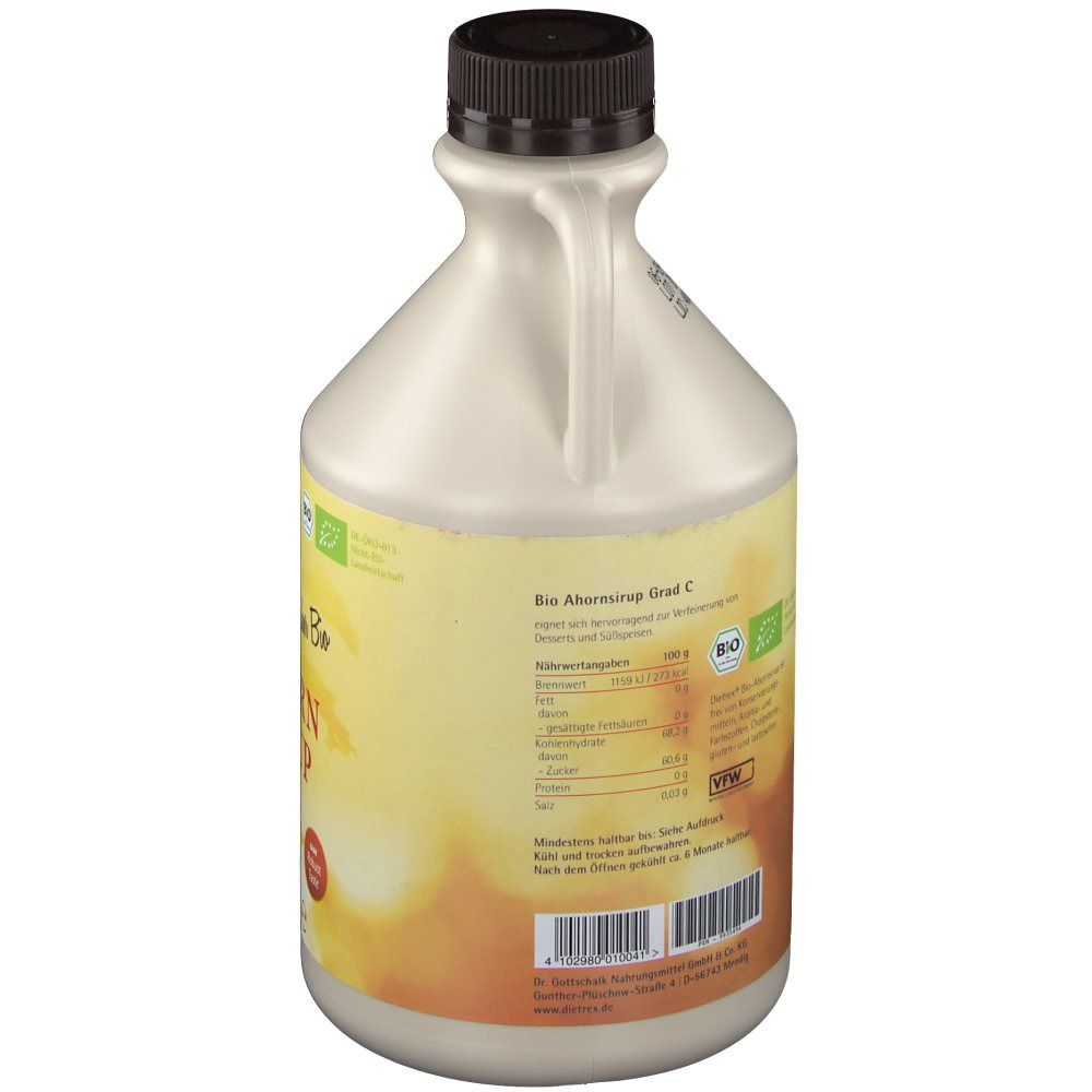 Sirop d'érable biologique grade C