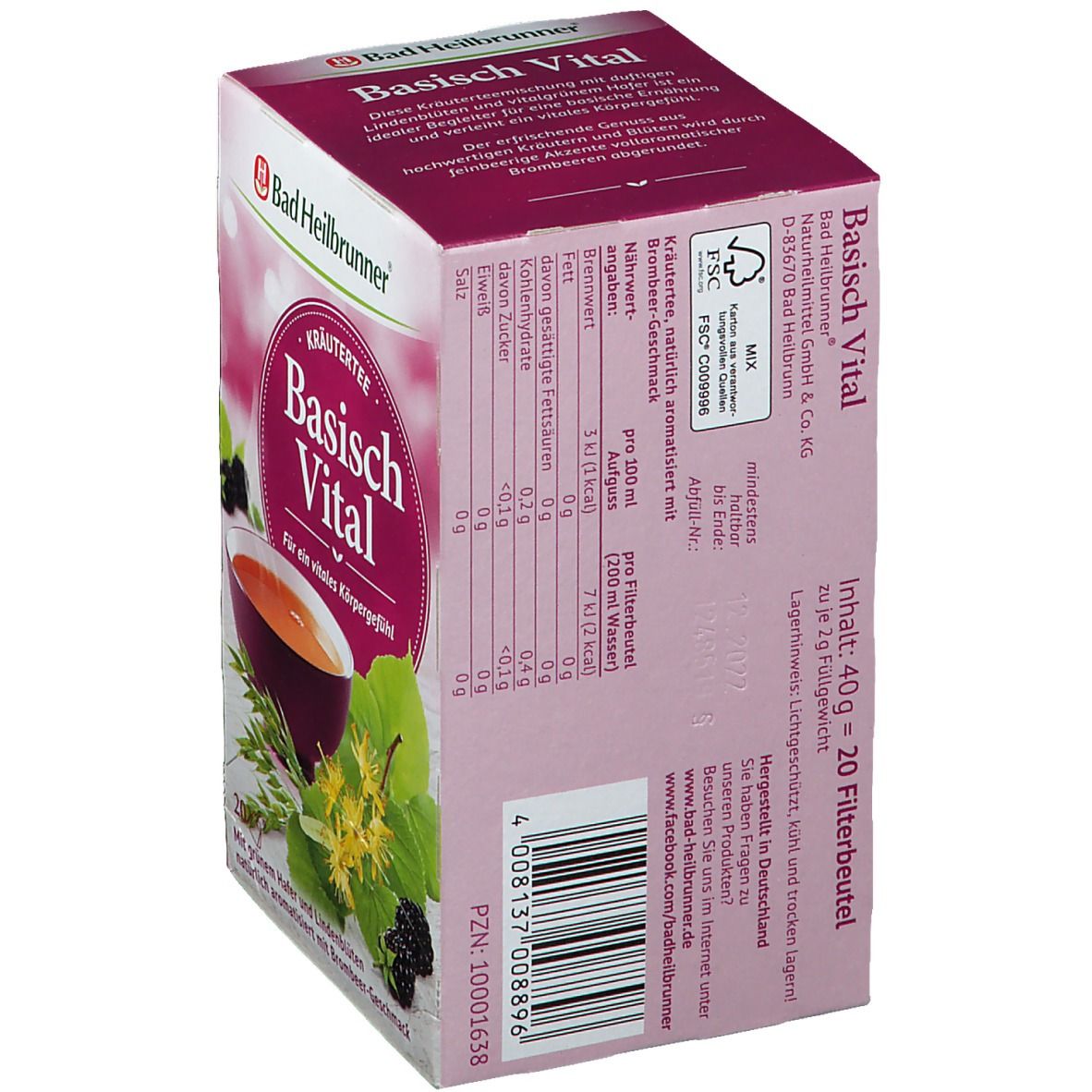 Bad Heilbrunner® Alkaline Vital Herbal Tea