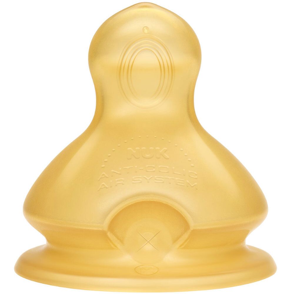 NUK First Choice Plus Latexsauger für Milch & Tee, 0-6 Monate