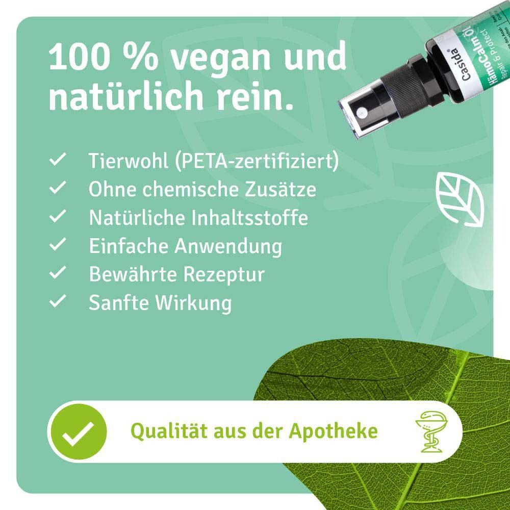 HämoCalm Öl Repair & Protect. Flasche mit Sprühkopf. 100% vegan und natürlich rein. PETA-zertifiziert. Apotheken-Qualität.
