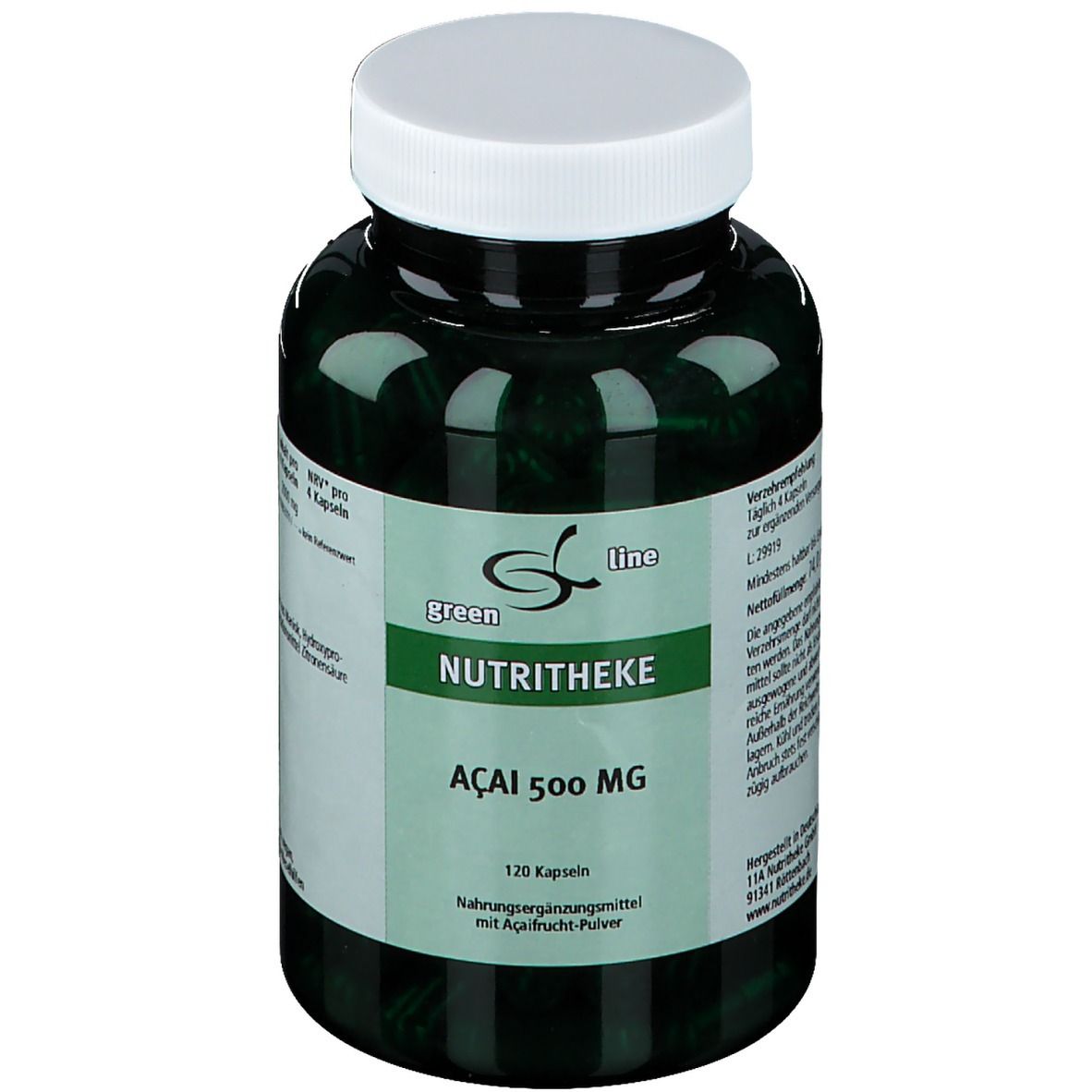 GREEN LINE NUTRITHEKE Açaï 500 mg